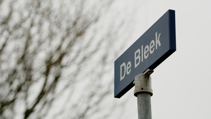 Straatnaambordje De Bleek